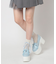 厚底リボン付きフリルパンプス