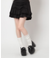 厚底リボン付きフリルパンプス
