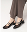 ダブルベルトメッシュパンプス