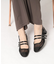 ダブルベルトメッシュパンプス
