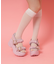 厚底バックルサンダル