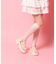 チュールフリルサンダル