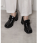 スクエアトゥベルトアンクルローファー