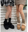 厚底2WAYフェイクムートンサボ