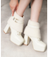【ラク盛り／ショートブーツ】リピーター続出／脚長美脚 3WAYボアレースアップショートブーツ