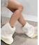 【EC先行販売】フェイクファー付き2WAYムートン調ブーツ