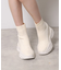 【EC先行販売】スニーカーソールラインストーンニットブーツ