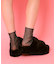 厚底フェイクファーサンダル
