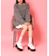 リボン付厚底ローファーパンプス