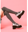 ストラップ厚底パンプス