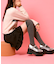 ストラップ厚底パンプス
