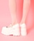 ストラップ厚底パンプス