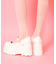 ストラップ厚底パンプス