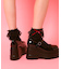 ストラップ厚底パンプス