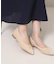 ポインテッドリボンバレエパンプス