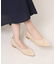 ポインテッドリボンバレエパンプス