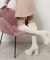 【ラク盛り／ニーハイブーツ】リピーター続出／脚長美脚 ふわもこ2WAYニーハイブーツ