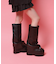 厚底ブーツカバーロングブーツ