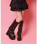 厚底ブーツカバーロングブーツ