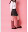 厚底ブーツカバーロングブーツ