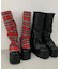 厚底ブーツカバーロングブーツ