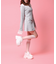 厚底リボンスニーカー