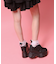 厚底リボンスニーカー