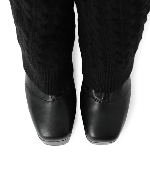 ラク盛り／ロングブーツ】リピーター続出／脚長美脚 2WAYニットカバー