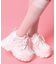 厚底リボンスニーカー