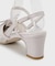 チュールリボンバックストラップパンプス