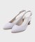 シフォンリボン付きバックストラップパンプス