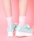 厚底ガーリーリボンレーススニーカー
