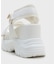 【SPORTS SANDAL COLLECTION】厚底グリッターベルクロスポサン
