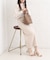 クリアヒール×ゴールドラインストラップサンダル