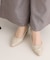 ジュエルブロックヒールパンプス