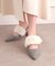 【Fur Collection】ファー付き2WAYスリングバックミュールパンプス