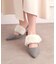 【Fur Collection】ファー付き2WAYスリングバックミュールパンプス