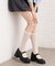 ストラップ付プラットフォームパンプス