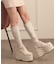 超厚底ストレッチロングブーツ