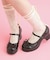 小リボンダブルパンプス