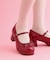 小リボンダブルパンプス