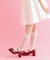 小リボンダブルパンプス