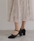 リボン付きセパレートパンプス