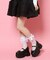 厚底ストラップリボンパンプス
