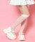 厚底ストラップリボンパンプス
