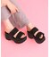 厚底ぷくぷくサンダル