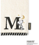◆SNOOPY ミニタオル ふわふわ イニシャルM