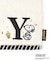 ◆SNOOPY ミニタオル ふわふわ イニシャルY