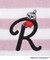 ◆MOOMIN ミニタオル イニシャルミイ R