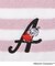 ◆MOOMIN ミニタオル イニシャルミイ A